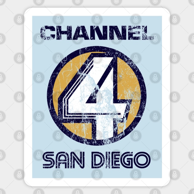 Channel 4 San Diego Sticker by RetroCheshire